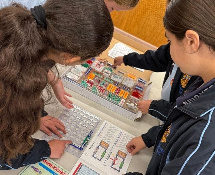 Students completing an activity